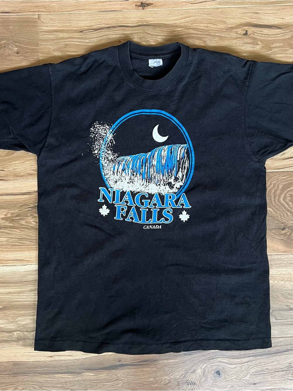 Vintage Niagara Falls Made In Canada Black XL T Shirt